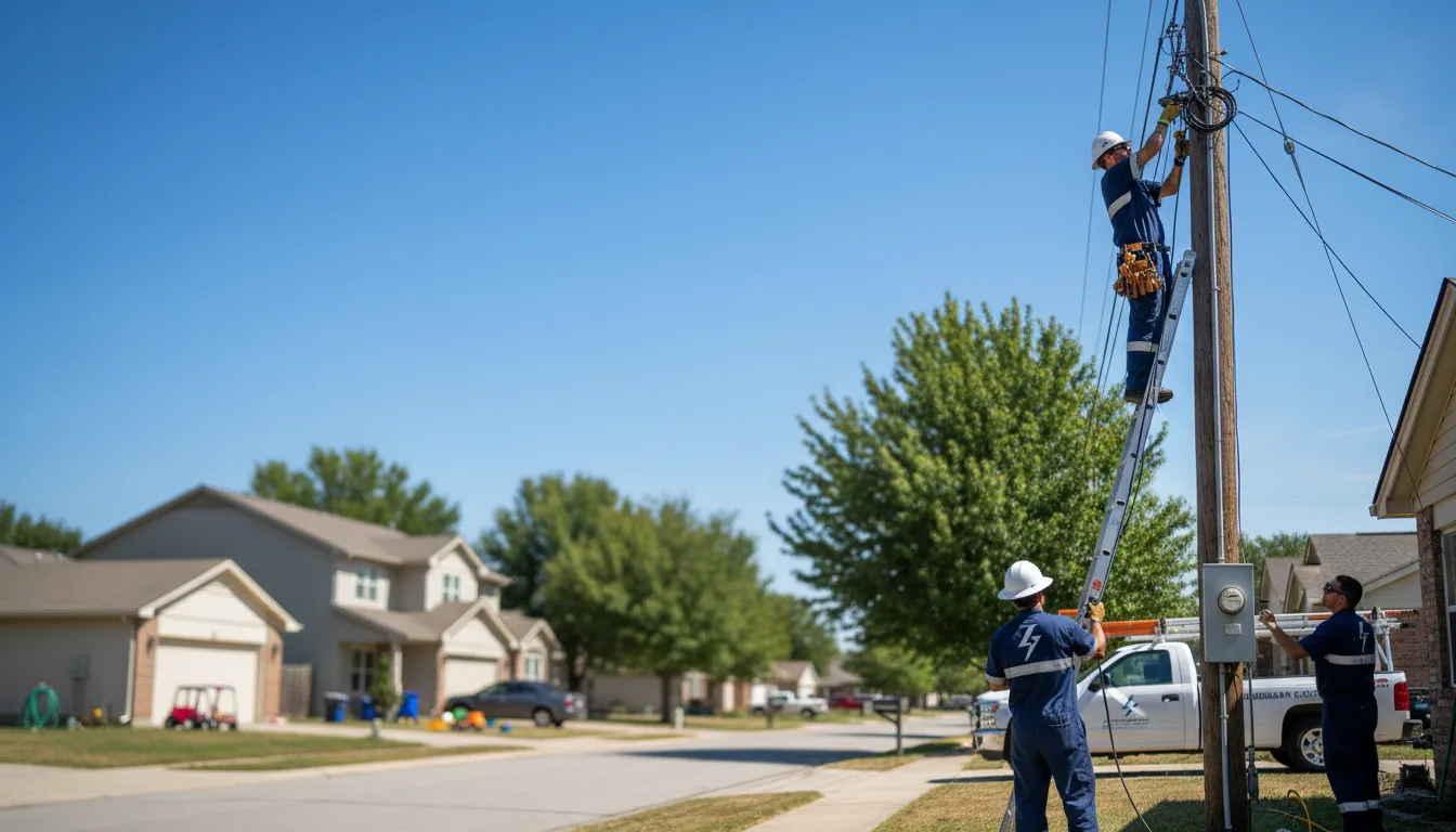 Residential electrician providing installation services in Saint Olaf, IA